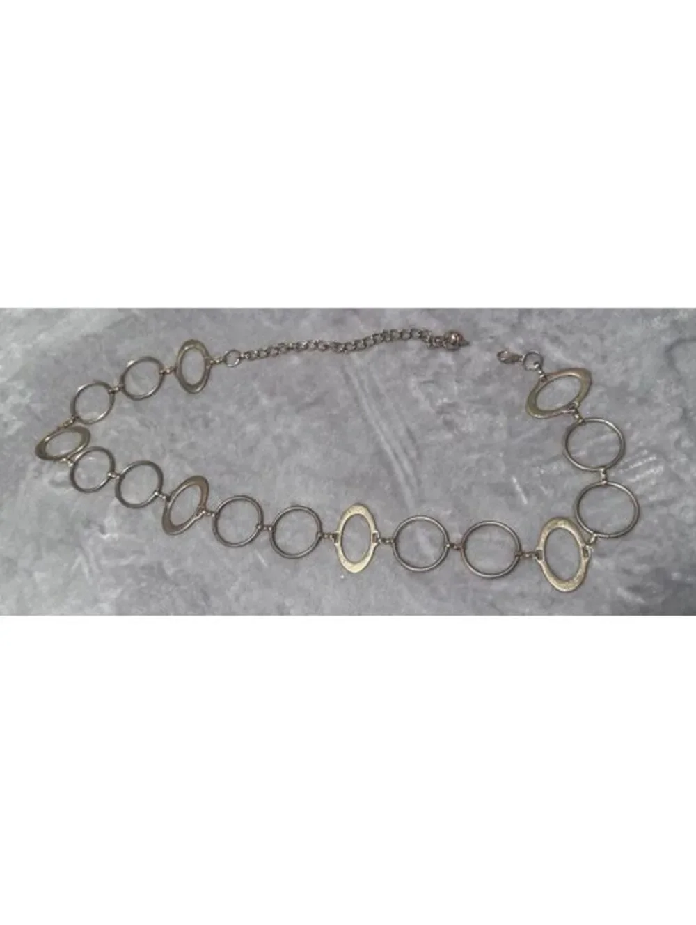 Gold Tone Metal Chain Hip Belt Statement Vintage Boho Hipster Y2K 29”-37